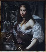 FURINI, Francesco Artemisia Prepares to Drink the Ashes of her Husband oil painting on canvas